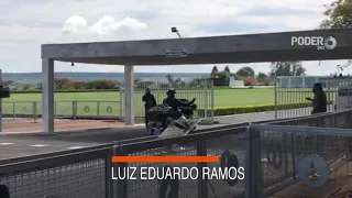 Bolsonaro sai com Ramos para passear de moto