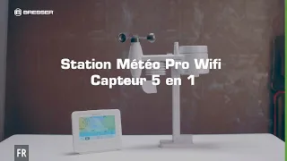 BRESSER Station météo couleur WIFI avec capteur extérieur 5-en-1