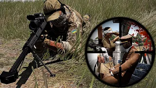 Ukrainian sniper saves a female hostage from a Russia lustful general - ARMA3