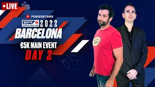 EPT BARCELONA: €5K MAIN EVENT - DAY 2 PART 2 ♠️ PokerStars