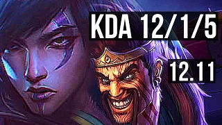 APHELIOS & Nami vs DRAVEN & Senna (ADC) | 12/1/5, Legendary, 500+ games | EUW Diamond | 12.11