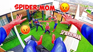 TOP Best SPIDER-MAN TEAM Action Story In Real Life || Little-Spidey , Spider-Mom!! (1 HOUR Season 1)