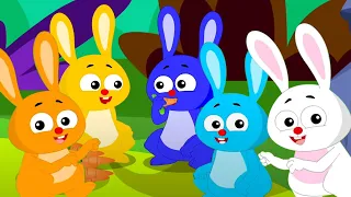 Five Little Rabbits and Fun Educational Video for Kids