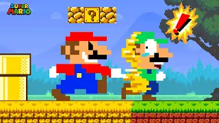 If Mario Touches Everything Turns into GOLD? | Game Animation
