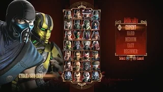 Mortal Kombat 9 - Expert Tag Ladder (Cyrax & Sub-Zero/3 Rounds/No Losses)