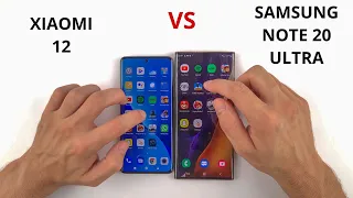 Xiaomi 12 vs Samsung Note 20 Ultra | SPEED TEST