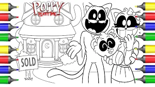 CATNAP BUYS HIS FIRST HOUSE / Poppy Playtime 3 Animation /POPPY PLAYTIME new coloring book / 🎼NCS