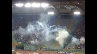 Roma - Inter 2004/2005 ultras Inter in trasferta - tensione tra il settore ospiti e curva nord Roma