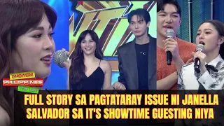 Full Story sa Pagtataray Issue ni Janella Salvador sa It’s Showtime Guesting Nito. Alamin Natin