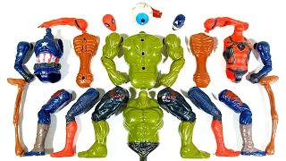 AVENGERS TOYS ASSEMBLE HULK SMASH, SIREN HEAD, SPIDER-MAN, CAPTAIN AMERICA SUPERHERO