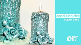 How To Make CANDLE HOLDER /// Super Easy /// Handmade