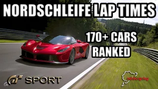 Gran Turismo Sport - Nürburgring Lap Times. ALL Road Cars Ranked!