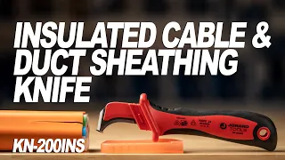 Jonard Tools Insulated Cable & Duct Sheathing Knife (KN-200INS) Product Video