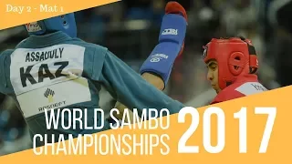 World Sambo Championships. Sochi 2017. Day 2. Mat 1