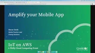 Amplify your Mobile App - IoT on AWS - A Philly Cloud Computing Event