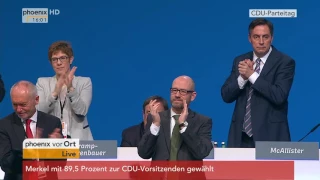 CDU-Parteitag: Wiederwahl von Angela Merkel als Parteivorsitzende am 06.12.2016