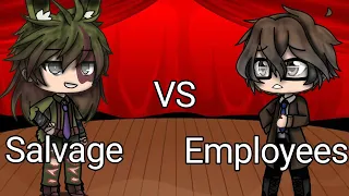 Salvage Animatronics vs FNaF Employees Singing battle