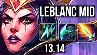 LEBLANC vs VIKTOR (MID) | 1.8M mastery, 12/2/7, Legendary | EUW Grandmaster | 13.14