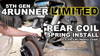 5th Gen Toyota 4Runner LIMITED | OME 898 Rear Spring Install (Not a Tutorial)