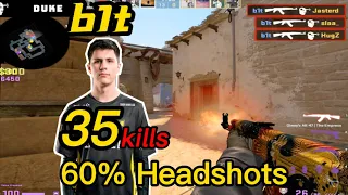 b1t matchmaking mirage - 35KILLS - 16:0 win😮- 60%HS - 7 Triple Kills  - CSGO b1t POV!