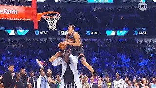 2020 NBA Slam Dunk Contest WILD Final Round Highlights!Aaron Gordon Over Tacko Fall vs Derrick Jones