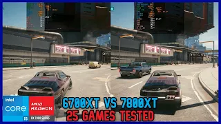 6700XT VS 7800XT Benchmark (25 Games Tested)