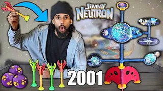 Playing FUTURISTIC NICKELODEON Jimmy Neutron Boy Genius GOO DARTS GAME FROM 2001 *