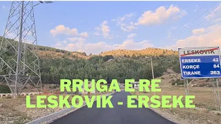 Shtrohet Rruga Leskovik Erseke 4K (Leskovik-Shelegur)