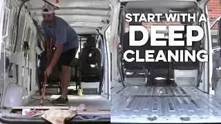Starting the Moto Van 2007 Sprinter Conversion with a DEEP CLEANING!