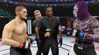 Khabib vs. Bhoot Pishach - EA Sports UFC 2 - Champion Fights ☝️🦅