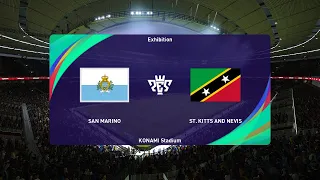 San Marino vs Saint Kitts and Nevis (24/03/2024) International Friendly PES 2021