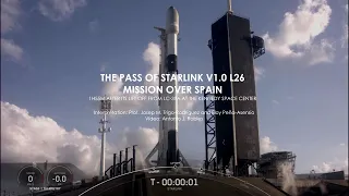 Falcon 9, 2nd stage de-orbit over Spain (Starlink v1 0 L26 mission)