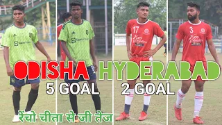 All India Football Match || 5 - 2 Odisha 🆚 Hyderabad || Rourkela Sports Association -  2023