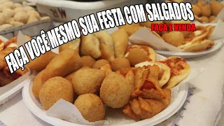 SALGADOS EM FESTA DE ANIVERSÁRIO PARA 40 PESSOAS - RECEITAS DA ROSA