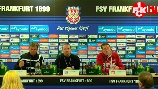 Pressekonferenz nach dem Auswärtsspiel in Frankfurt