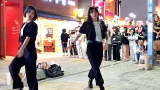 YU KAGAWA & LI HA. BEAUTIFUL CLASSY BUSKING SELECTION. HONGDAE.