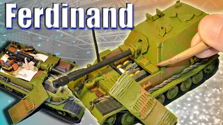 Tank destroyer Ferdinand (Elefant) Sd.Kfz.184 with full interior! ClAY!