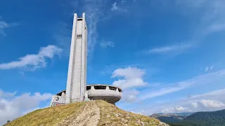 4K Video (Ultra HD) Flying over Bulgaria - Buzludzha Monument