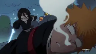 Rukia kicks Ichigo