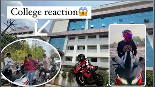 College Reaction 😱 #bike #viral #rider #youtube #college #subscribe #biker #reaction