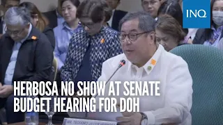 Herbosa no show at Senate budget hearing for DOH