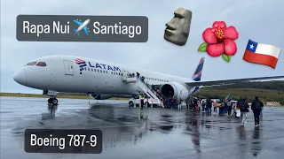 LATAM LA842 | Rapa Nui/Easter Island (IPC) - Santiago, Chile (SCL) 🇨🇱 | Boeing 787-9 | Economy