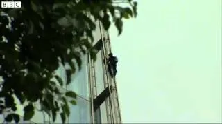 Greenpeace protesters climb the Shard