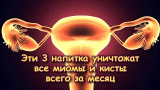 Эти 3 НАПИТКА помогут в лечении М И О М Ы и К И С Т Ы