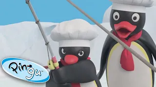 Pingu Goes Fishing With His Dad! @Pingu   | Pingu in the City | Cartoons for Kids