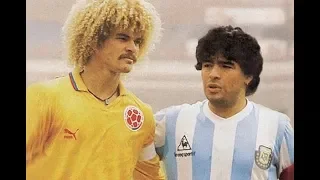 VALDERRAMA VS MARADONA (1987) // COLOMBIA X ARGENTINA