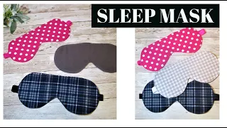 5 Minutes Sewing!! Quick and Easy Sleep Mask | Eye Mask