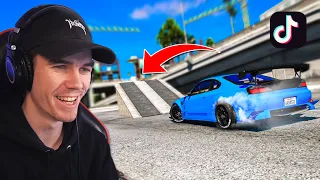 Recreating VIRAL GTA 5 STUNTS On Tik Tok! #41