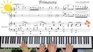 C. Chaminade ☀️ Primavera ☀️ pour Piano à quatre mains