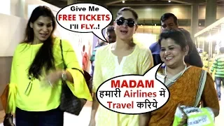 Kareena Kapoor SPOTTED Demanding FREE Air Tickets From Airline Crew Member To Travel